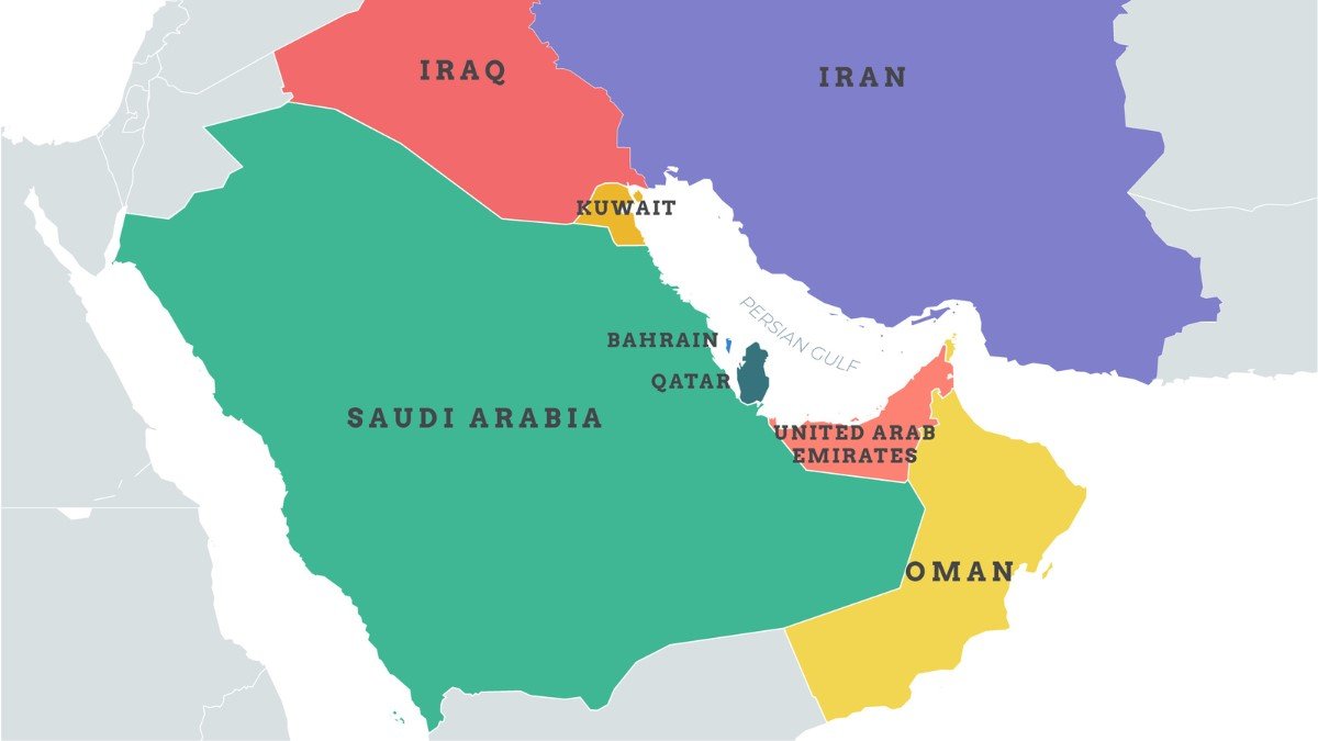 Saudi Arabia Iran conflict map