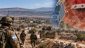 Israeli forces near Quneitra in southern Syria
